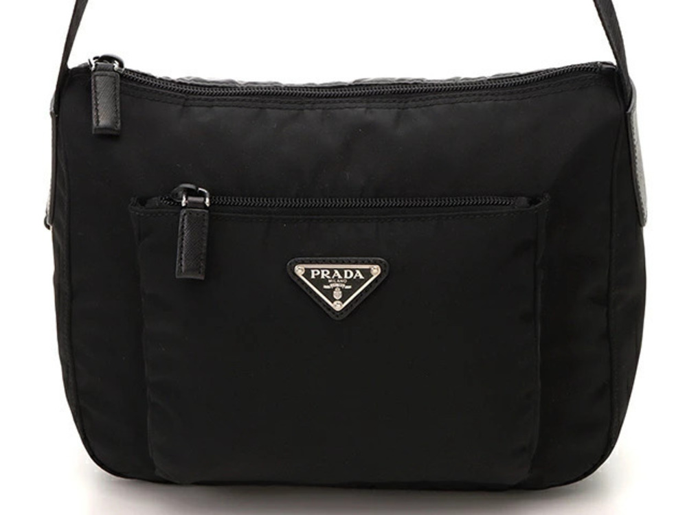Prada Tessuto shoulder bag black